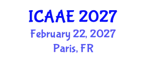 International Conference on Aerospace and Aviation Engineering (ICAAE) February 22, 2027 - Paris, France