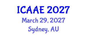 International Conference on Aerospace and Aviation Engineering (ICAAE) March 29, 2027 - Sydney, Australia