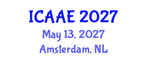 International Conference on Aerospace and Aviation Engineering (ICAAE) May 13, 2027 - Amsterdam, Netherlands
