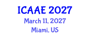International Conference on Aerospace and Aviation Engineering (ICAAE) March 11, 2027 - Miami, United States