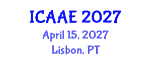 International Conference on Aerospace and Aviation Engineering (ICAAE) April 15, 2027 - Lisbon, Portugal