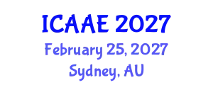 International Conference on Aerospace and Aviation Engineering (ICAAE) February 25, 2027 - Sydney, Australia