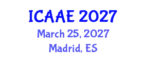 International Conference on Aerospace and Aviation Engineering (ICAAE) March 25, 2027 - Madrid, Spain