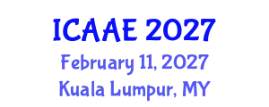 International Conference on Aerospace and Aviation Engineering (ICAAE) February 11, 2027 - Kuala Lumpur, Malaysia