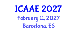 International Conference on Aerospace and Aviation Engineering (ICAAE) February 11, 2027 - Barcelona, Spain