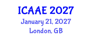 International Conference on Aerospace and Aviation Engineering (ICAAE) January 21, 2027 - London, United Kingdom
