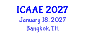 International Conference on Aerospace and Aviation Engineering (ICAAE) January 18, 2027 - Bangkok, Thailand