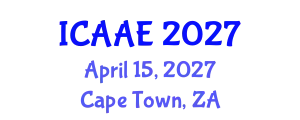 International Conference on Aerospace and Aviation Engineering (ICAAE) April 15, 2027 - Cape Town, South Africa