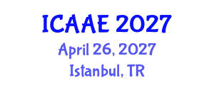 International Conference on Aerospace and Aviation Engineering (ICAAE) April 26, 2027 - Istanbul, Turkey
