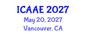 International Conference on Aerospace and Aviation Engineering (ICAAE) May 20, 2027 - Vancouver, Canada