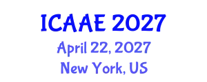 International Conference on Aerospace and Aviation Engineering (ICAAE) April 22, 2027 - New York, United States