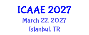 International Conference on Aerospace and Aviation Engineering (ICAAE) March 22, 2027 - Istanbul, Turkey