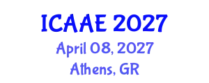 International Conference on Aerospace and Aviation Engineering (ICAAE) April 08, 2027 - Athens, Greece