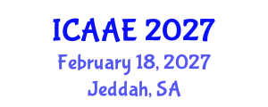 International Conference on Aerospace and Aviation Engineering (ICAAE) February 18, 2027 - Jeddah, Saudi Arabia