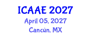 International Conference on Aerospace and Aviation Engineering (ICAAE) April 05, 2027 - Cancún, Mexico