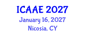 International Conference on Aerospace and Aviation Engineering (ICAAE) January 16, 2027 - Nicosia, Cyprus