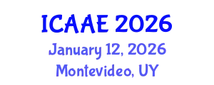International Conference on Aerospace and Aviation Engineering (ICAAE) January 12, 2026 - Montevideo, Uruguay