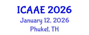 International Conference on Aerospace and Aviation Engineering (ICAAE) January 12, 2026 - Phuket, Thailand