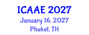 International Conference on Aerospace and Aviation Engineering (ICAAE) January 16, 2027 - Phuket, Thailand