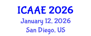 International Conference on Aerospace and Aviation Engineering (ICAAE) January 12, 2026 - San Diego, United States