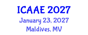International Conference on Aerospace and Aviation Engineering (ICAAE) January 23, 2027 - Maldives, Maldives