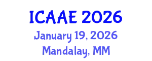 International Conference on Aerospace and Aviation Engineering (ICAAE) January 19, 2026 - Mandalay, Myanmar