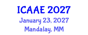 International Conference on Aerospace and Aviation Engineering (ICAAE) January 23, 2027 - Mandalay, Myanmar