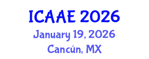 International Conference on Aerospace and Aviation Engineering (ICAAE) January 19, 2026 - Cancún, Mexico