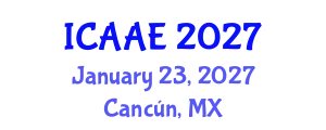 International Conference on Aerospace and Aviation Engineering (ICAAE) January 23, 2027 - Cancún, Mexico