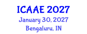 International Conference on Aerospace and Aviation Engineering (ICAAE) January 30, 2027 - Bengaluru, India