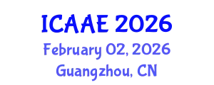 International Conference on Aerospace and Aviation Engineering (ICAAE) February 02, 2026 - Guangzhou, China