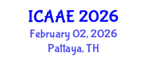 International Conference on Aerospace and Aviation Engineering (ICAAE) February 02, 2026 - Pattaya, Thailand