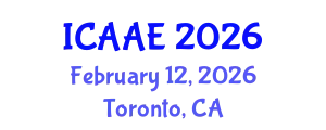 International Conference on Aerospace and Aviation Engineering (ICAAE) February 12, 2026 - Toronto, Canada
