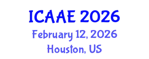 International Conference on Aerospace and Aviation Engineering (ICAAE) February 12, 2026 - Houston, United States