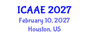 International Conference on Aerospace and Aviation Engineering (ICAAE) February 10, 2027 - Houston, United States