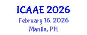 International Conference on Aerospace and Aviation Engineering (ICAAE) February 16, 2026 - Manila, Philippines