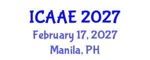 International Conference on Aerospace and Aviation Engineering (ICAAE) February 17, 2027 - Manila, Philippines