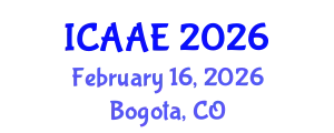 International Conference on Aerospace and Aviation Engineering (ICAAE) February 16, 2026 - Bogota, Colombia