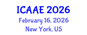 International Conference on Aerospace and Aviation Engineering (ICAAE) February 16, 2026 - New York, United States