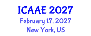 International Conference on Aerospace and Aviation Engineering (ICAAE) February 17, 2027 - New York, United States