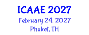 International Conference on Aerospace and Aviation Engineering (ICAAE) February 24, 2027 - Phuket, Thailand