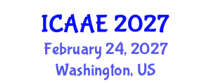 International Conference on Aerospace and Aviation Engineering (ICAAE) February 24, 2027 - Washington, United States