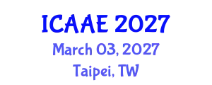 International Conference on Aerospace and Aviation Engineering (ICAAE) March 03, 2027 - Taipei, Taiwan