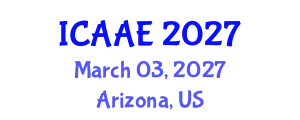 International Conference on Aerospace and Aviation Engineering (ICAAE) March 03, 2027 - Arizona, United States