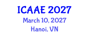 International Conference on Aerospace and Aviation Engineering (ICAAE) March 10, 2027 - Hanoi, Vietnam