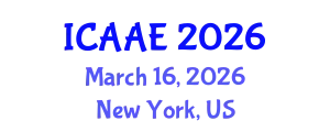 International Conference on Aerospace and Aviation Engineering (ICAAE) March 16, 2026 - New York, United States