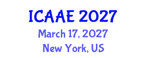 International Conference on Aerospace and Aviation Engineering (ICAAE) March 17, 2027 - New York, United States