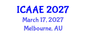 International Conference on Aerospace and Aviation Engineering (ICAAE) March 17, 2027 - Melbourne, Australia
