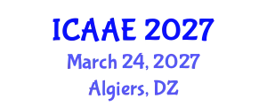 International Conference on Aerospace and Aviation Engineering (ICAAE) March 24, 2027 - Algiers, Algeria
