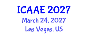International Conference on Aerospace and Aviation Engineering (ICAAE) March 24, 2027 - Las Vegas, United States